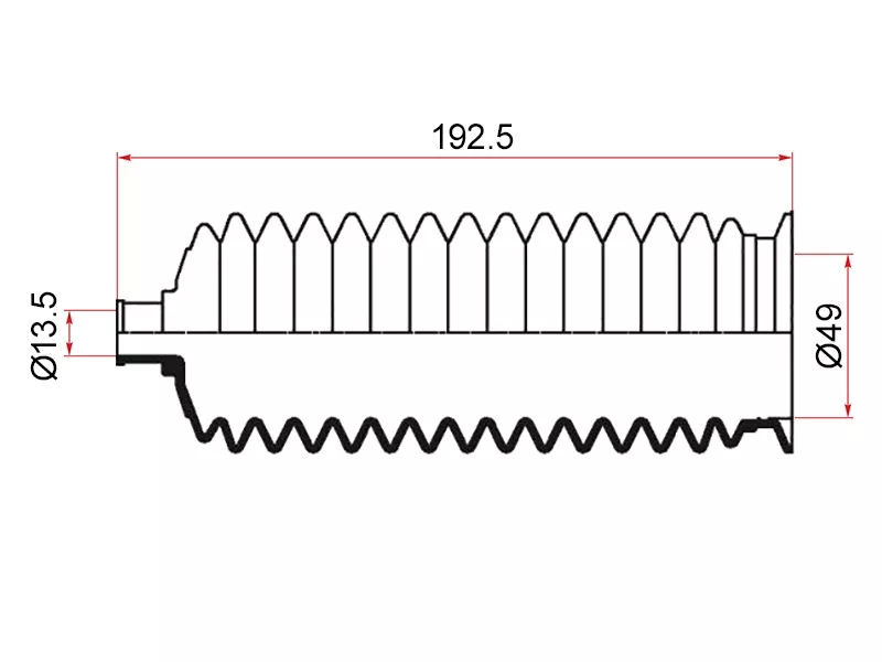 Пыльник рулевой рейки TOYOTA CORONA/ESTIMA 90-99 - Артикул 03084 - Производитель Maruichi - Фото, Отзывы, Цены 