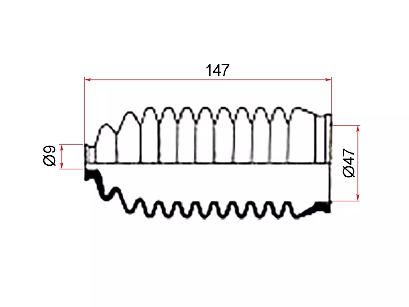 Пыльник рулевой рейки TOYOTA CAMRY,VISTA 94-98 - Артикул 26485 - Производитель Maruichi - Фото, Отзывы, Цены 