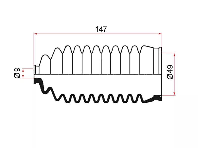 Пыльник рулевой рейки TOYOTA SV3#/SV4#/ST18# - Артикул 26486 - Производитель Maruichi - Фото, Отзывы, Цены 