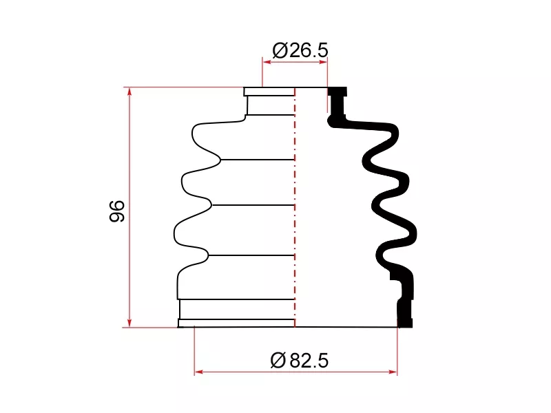 Пыльник шруса наружный HONDA CR-V RD2/RD3 (2 хомута. резина) - Артикул 72421 - Производитель Maruichi - Фото, Отзывы, Цены 