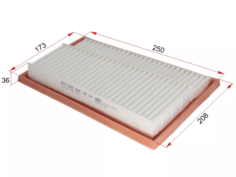 Фильтр воздушный MERCEDES GL-CLASS X164 07-11/M-CLASS W164 05-11 левый - Артикул A6420942804 - Производитель Mercedes - Фото, Отзывы, Цены 
