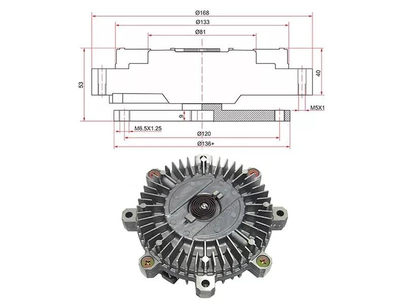Вискомуфта Mitsubishi Delica 94-07 / Pajero 91-00 - Артикул M101F - Производитель Npw - Фото, Отзывы, Цены 