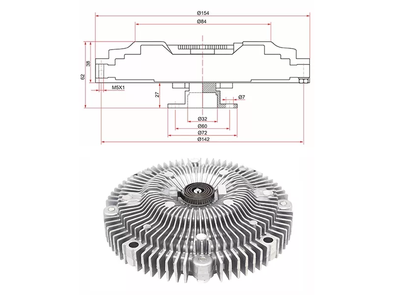 Вискомуфта Nissan Patrol 87-10 / Safari 87-07 - Артикул N98F - Производитель Npw - Фото, Отзывы, Цены 
