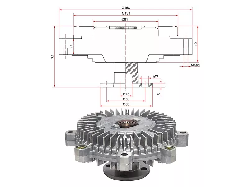 Вискомуфта Suzuki Escudo 88-05 / Grand Vitara 97-05 - Артикул S20F - Производитель Npw - Фото, Отзывы, Цены 