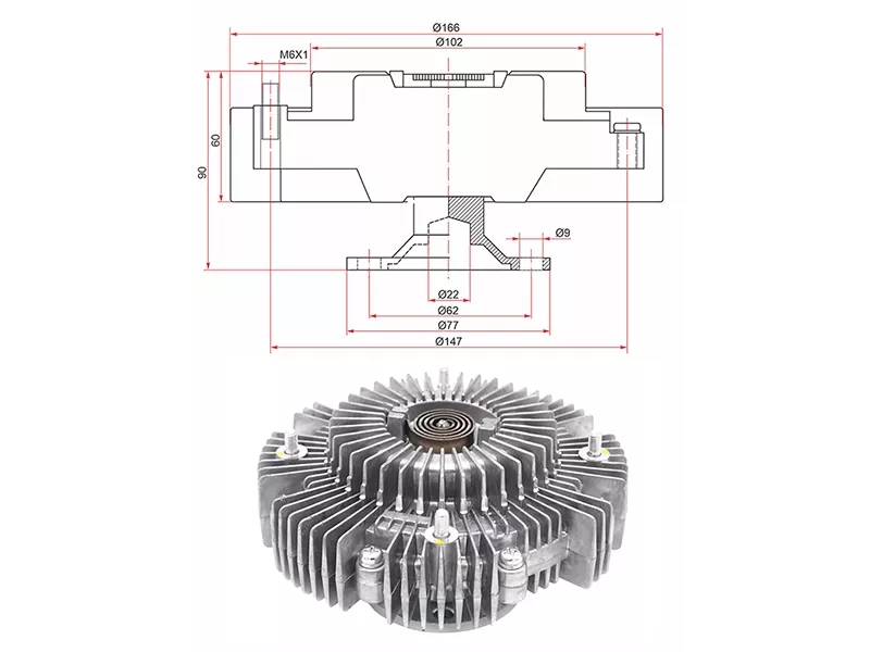 Вискомуфта Toyota Land Cruiser (J100,J80) 84-23 / Land Cruiser Prado 87-96 - Артикул T110F - Производитель Npw - Фото, Отзывы, Цены 