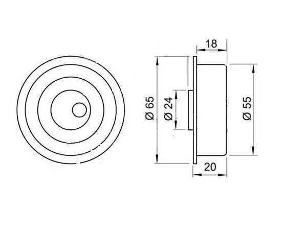 Ролик ремня ГРМ натяжной-балансировочный MMC 4G63/4D68 - Артикул JPU5554 - Производитель Ntn - Фото, Отзывы, Цены 