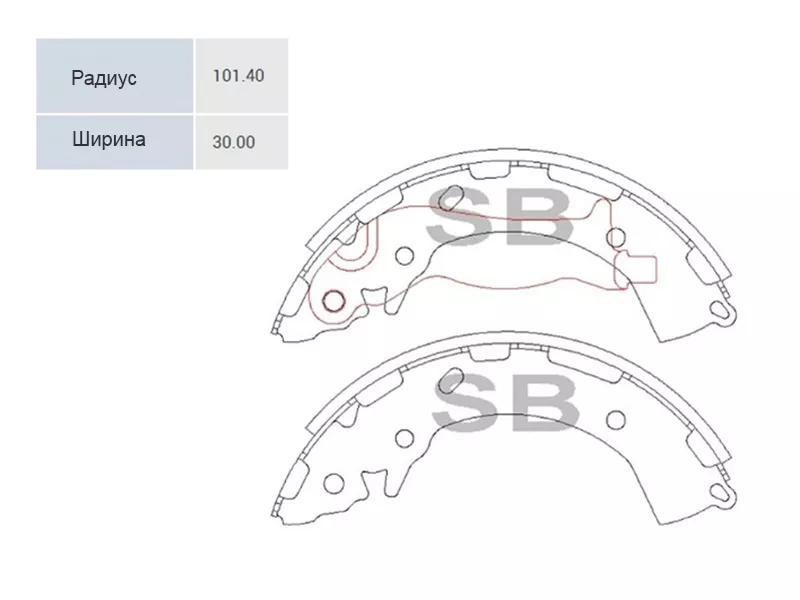 Колодки тормозные барабанные Hyundai Elantra 10-19 / Solaris 10-20 - Артикул SA193 - Производитель Sangsin - Фото, Отзывы, Цены 
