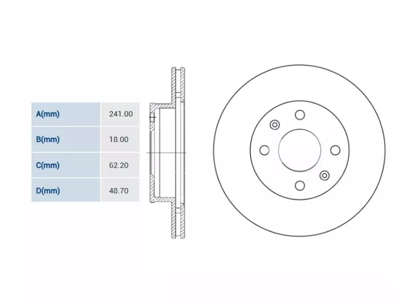 Диск тормозной (Спереди) Kia Picanto 03-17 - Артикул SD2010 - Производитель Sangsin - Фото, Отзывы, Цены 