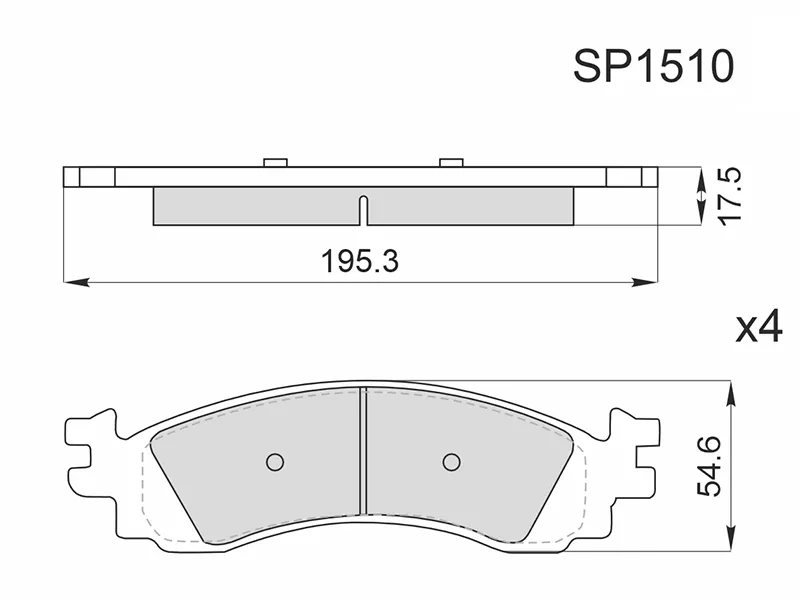 Колодки тормозные (Спереди) Ford Explorer 05-11 - Артикул SP1510 - Производитель Sangsin - Фото, Отзывы, Цены 