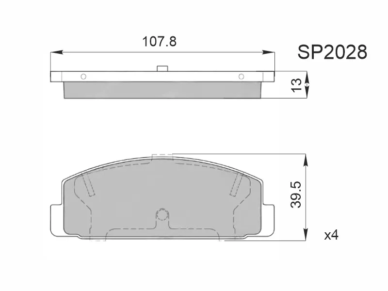 Колодки тормозные (Сзади) Mazda 6 02-12 / FAW Besturn B50 12-17 - Артикул SP2028 - Производитель Sangsin - Фото, Отзывы, Цены 