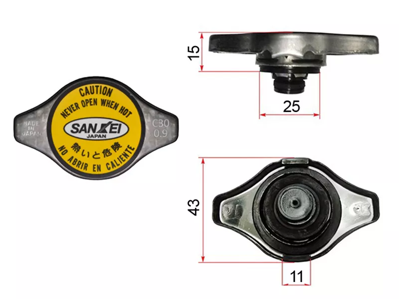 Пробка радиатора (0.9) Niss/Toy/Suz/Maz/MMC/Daihatsu - Артикул KHC30 - Производитель Sankei - Фото, Отзывы, Цены 
