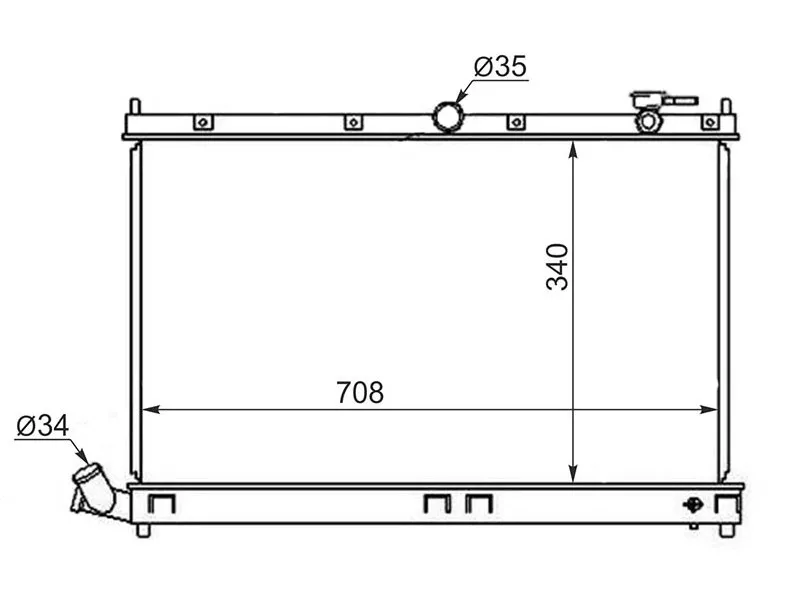 Радиатор BYD Flyer 05-08 - Артикул BD0001 - Производитель Sat - Фото, Отзывы, Цены 