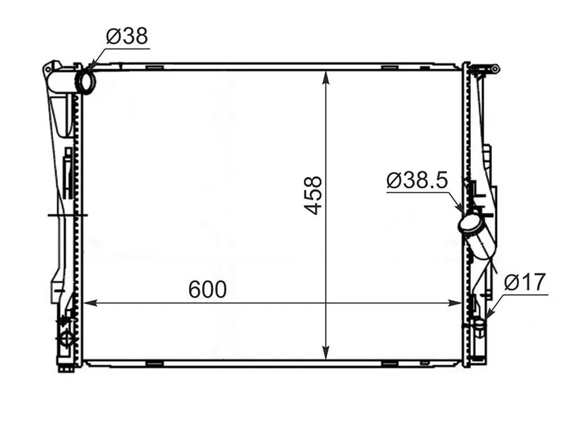 Радиатор BMW 1-Series 04-12 / 3-Series 05-14 - Артикул BW000205 - Производитель Sat - Фото, Отзывы, Цены 