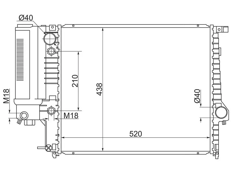 Радиатор BMW 5-Series 88-96 - Артикул BW0004 - Производитель Sat - Фото, Отзывы, Цены 