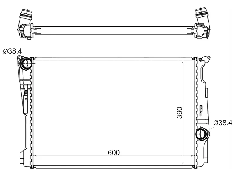 Радиатор BMW X3 10-17 - Артикул BW00141 - Производитель Sat - Фото, Отзывы, Цены 