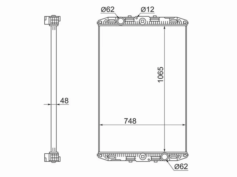 Радиатор Daf XF 06-12 - Артикул DF0001 - Производитель Sat - Фото, Отзывы, Цены 
