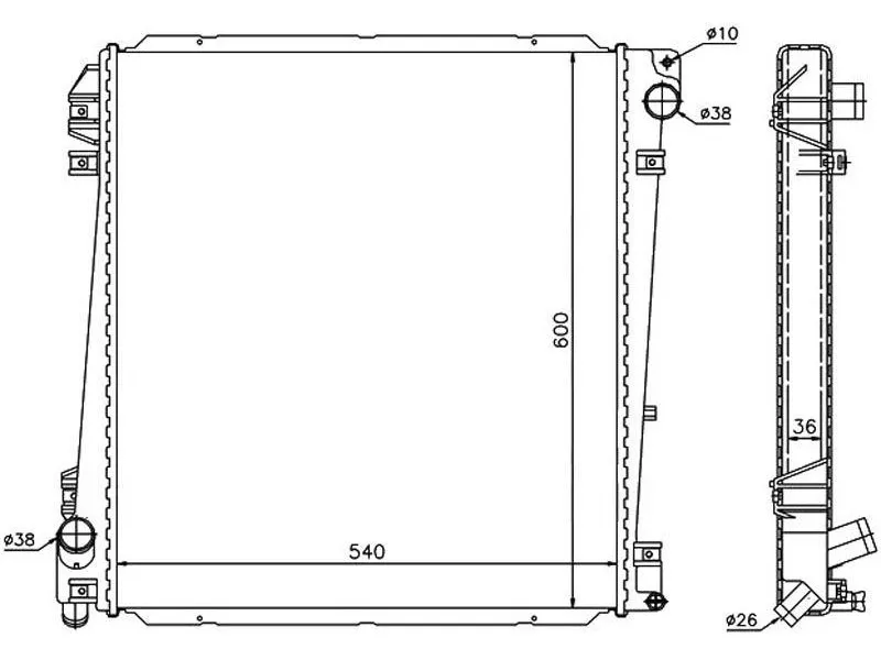 Радиатор Ford Explorer 01-05 - Артикул FD000702 - Производитель Sat - Фото, Отзывы, Цены 