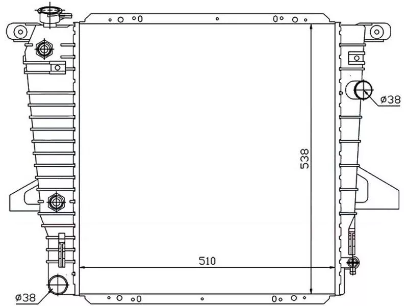 Радиатор Ford Explorer 90-94 - Артикул FD000795 - Производитель Sat - Фото, Отзывы, Цены 