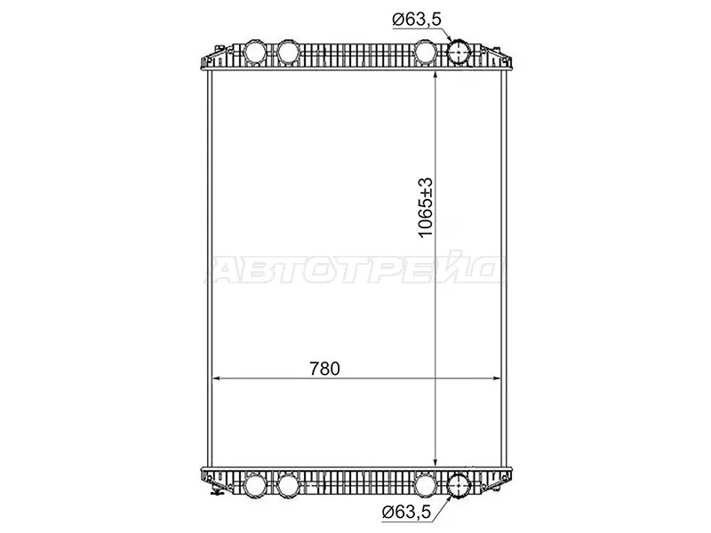 Радиатор Freightliner Century Class 97- / Columbia 97 - Артикул FR0001 - Производитель Sat - Фото, Отзывы, Цены 