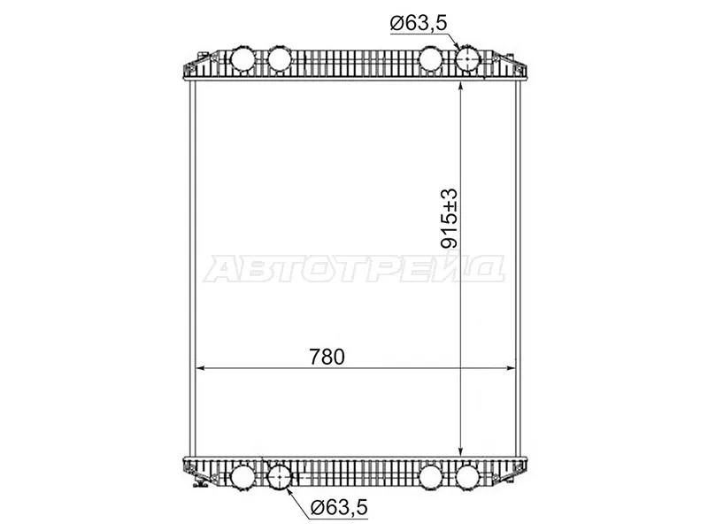 Радиатор Freightliner Century Class 97 - Артикул FR0002 - Производитель Sat - Фото, Отзывы, Цены 