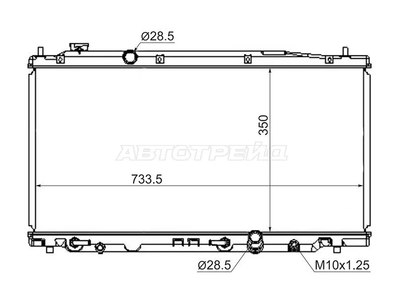Радиатор Honda Fit 07-13 / City 08-14 / Jazz 08-15 - Артикул HD0001307 - Производитель Sat - Фото, Отзывы, Цены 