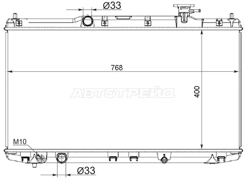 Радиатор Honda Accord 12-20 - Артикул HD0003CR - Производитель Sat - Фото, Отзывы, Цены 