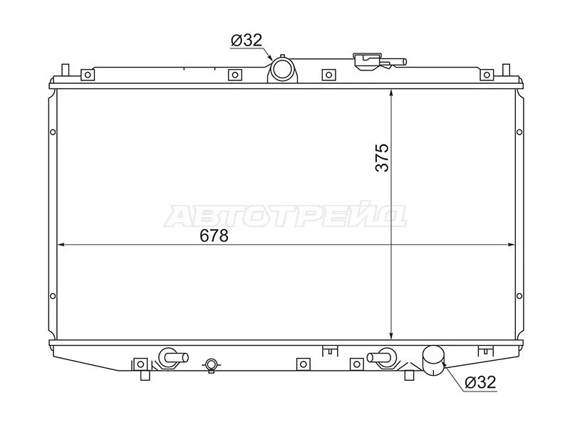 Радиатор Honda Avancier 99-03 - Артикул HD0005TA1 - Производитель Sat - Фото, Отзывы, Цены 