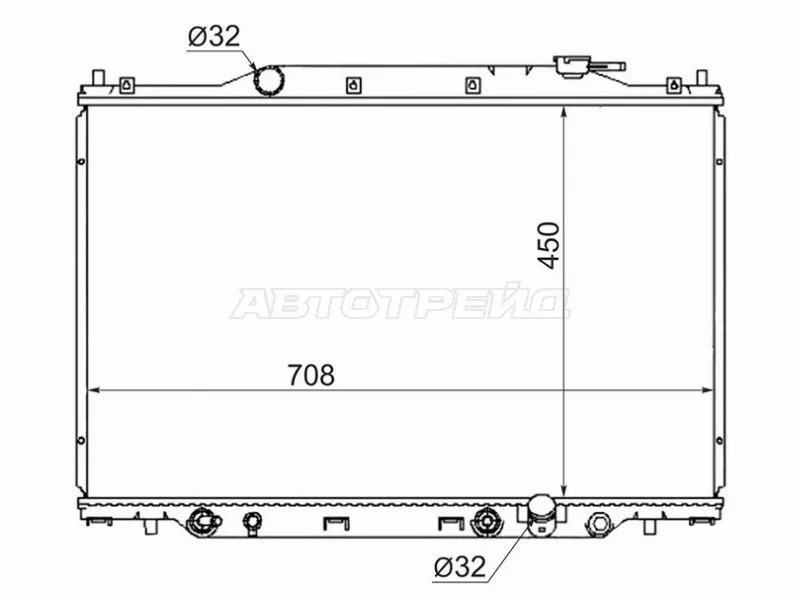 Радиатор Honda Stepwgn 01-05 - Артикул HD0009RF3 - Производитель Sat - Фото, Отзывы, Цены 