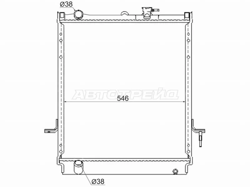 Радиатор Isuzu ELF NPR\NQR 93- / Nissan Atlas F 92-07 - Артикул IS000130 - Производитель Sat - Фото, Отзывы, Цены 