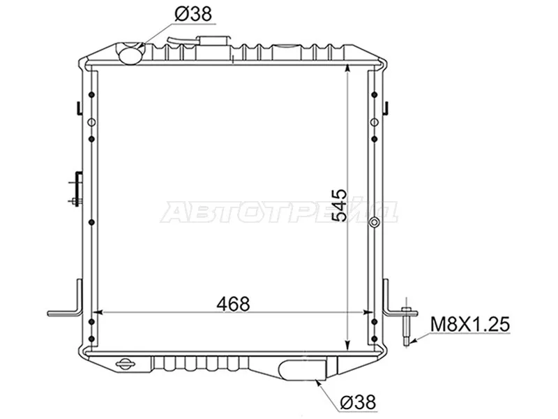 Радиатор Isuzu ELF NPR\NQR 84-91 - Артикул IS000136 - Производитель Sat - Фото, Отзывы, Цены 