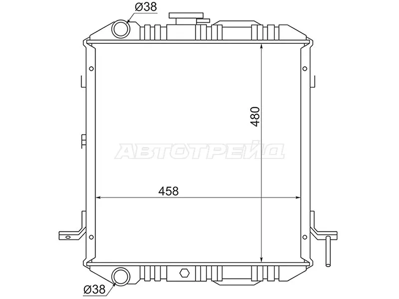 Радиатор Isuzu ELF NPR\NQR 93-06 / Mazda Titan 89-04 - Артикул IS000143 - Производитель Sat - Фото, Отзывы, Цены 