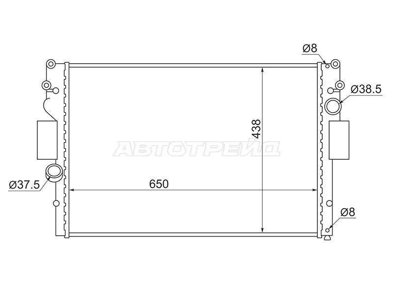 Радиатор Iveco Daily 99-14 - Артикул IV0003 - Производитель Sat - Фото, Отзывы, Цены 