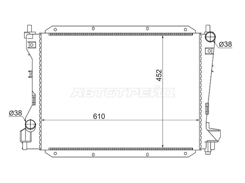 Радиатор Jaguar S-type 99-08 - Артикул JA0001 - Производитель Sat - Фото, Отзывы, Цены 