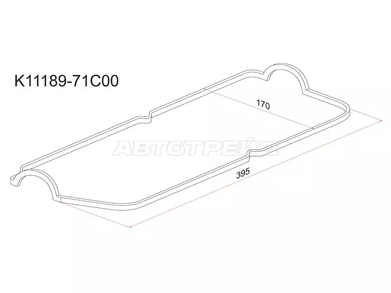 Прокладка клапанной крышки SZ G16A 16V - Артикул K1118971C00 - Производитель Sat - Фото, Отзывы, Цены 
