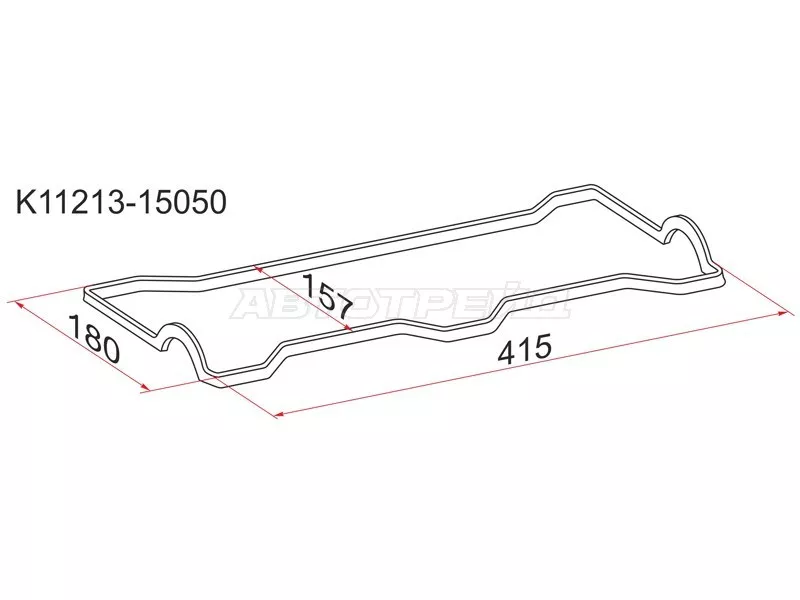 Прокладка клапанной крышки TY 4A/5A-FE -92 - Артикул K1121315050 - Производитель Sat - Фото, Отзывы, Цены 
