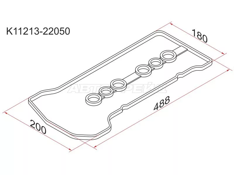 Прокладка клапанной крышки TY 1ZZ-FE, 00 - Артикул K1121322050 - Производитель Sat - Фото, Отзывы, Цены 
