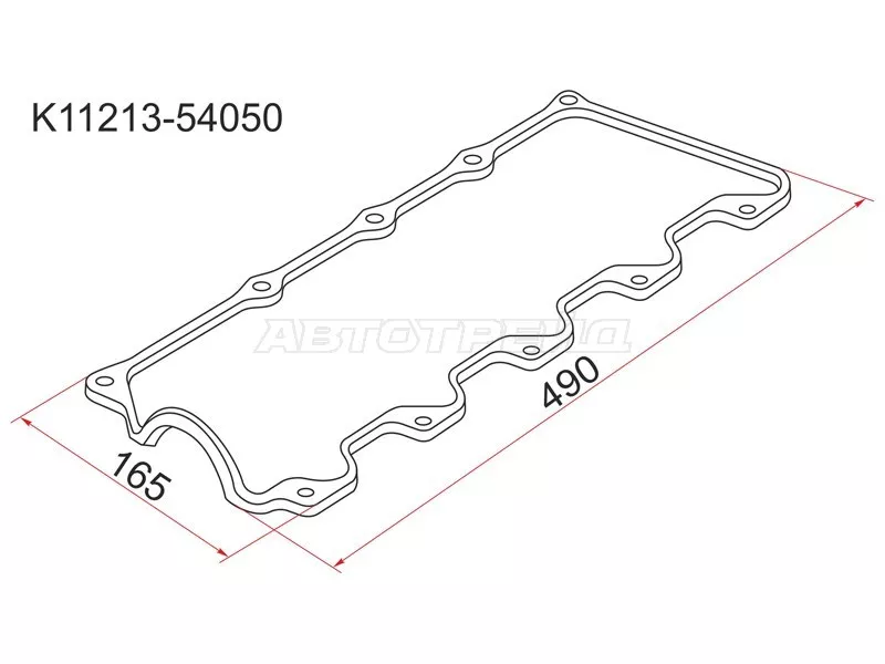 Прокладка клапанной крышки TY 2L#, 3L, 5L 89 - Артикул K1121354050 - Производитель Sat - Фото, Отзывы, Цены 