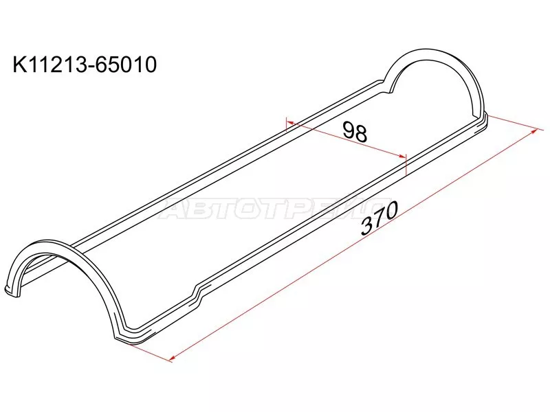 Прокладка клапанной крышки TY 3VZ-E VZN130 LH=RH - Артикул K1121365010 - Производитель Sat - Фото, Отзывы, Цены 