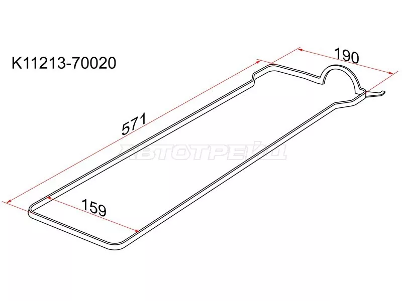 Прокладка клапанной крышки 1G-FE 88-98
