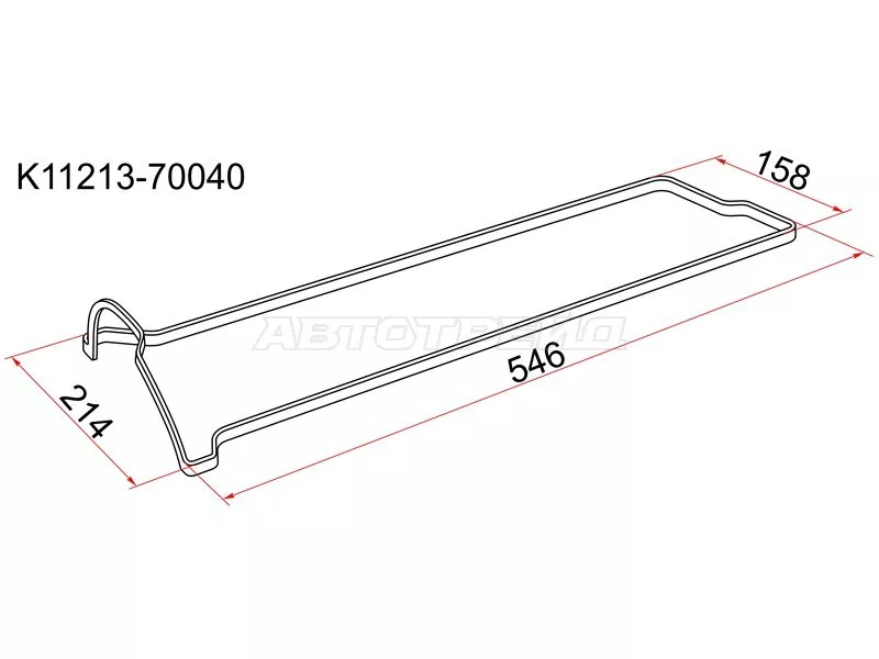 Прокладка клапанной крышки TY 1G-FE VVTi 98 - Артикул K1121370040 - Производитель Sat - Фото, Отзывы, Цены 