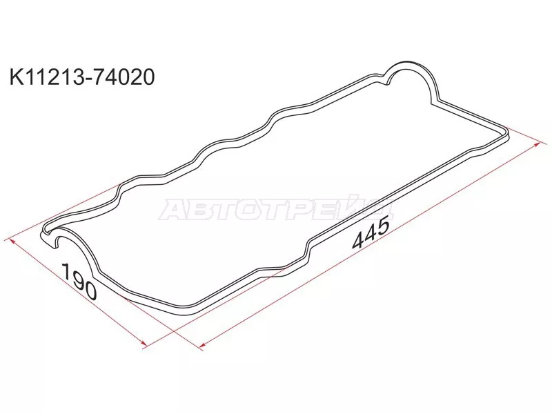 Прокладка клапанной крышки TY 3-5SFE - Артикул K1121374020 - Производитель Sat - Фото, Отзывы, Цены 
