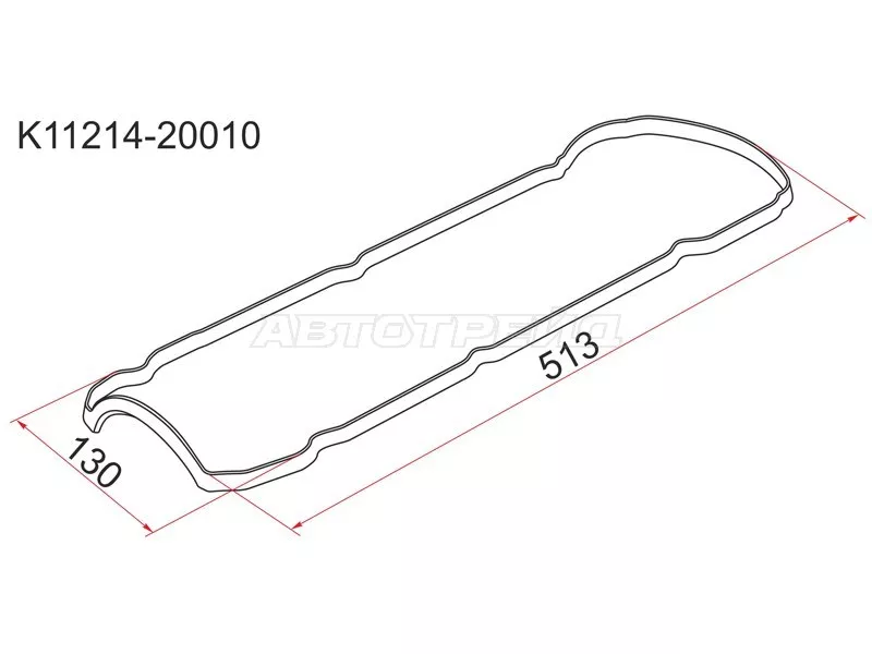 Прокладка клапанной крышки TY 1MZ/2MZ-FE, LH - Артикул K1121420010 - Производитель Sat - Фото, Отзывы, Цены 