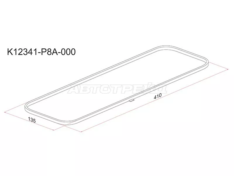 Прокладка клапанной крышки HONDA J25A/J30A/J35A - Артикул K12341P8A000 - Производитель Sat - Фото, Отзывы, Цены 