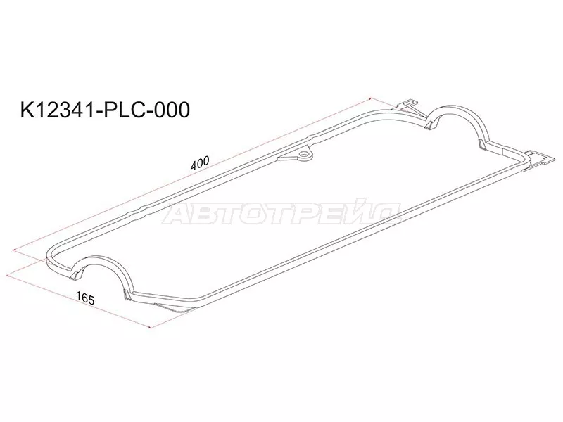 Прокладка клапанной крышки HO D15B, D17A, Civic ES1 - Артикул K12341PLC000 - Производитель Sat - Фото, Отзывы, Цены 