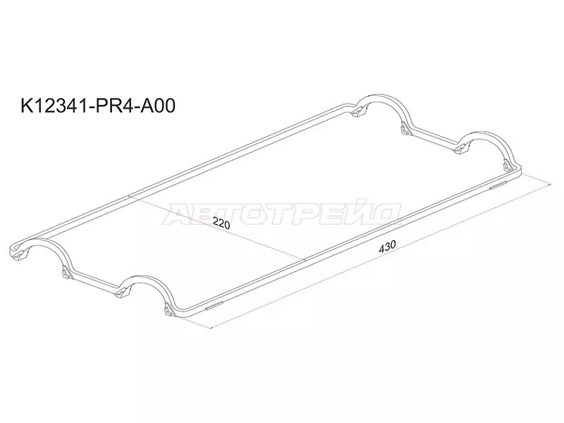 Прокладка клапанной крышки HO B18A/B20A, B20B CR-V - Артикул K12341PR4A00 - Производитель Sat - Фото, Отзывы, Цены 