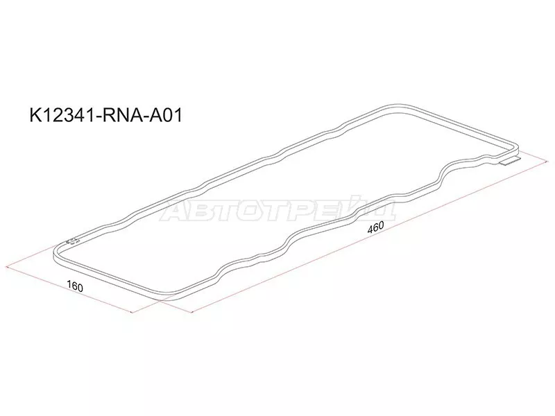 Прокладка клапанной крышки HO R18A, R20A 05 - Артикул K12341RNAA01 - Производитель Sat - Фото, Отзывы, Цены 