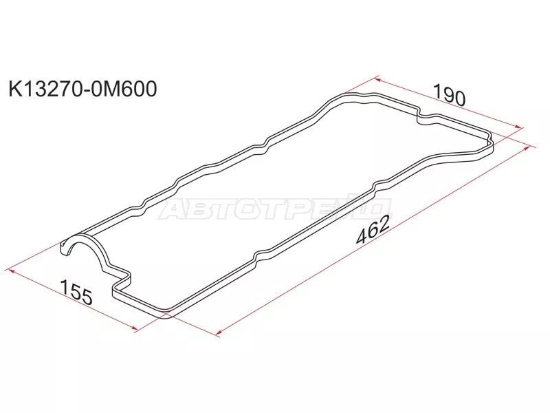 Прокладка клапанной крышки NS GA16DE, 94- B14/B15, N15 - Артикул K132700M600 - Производитель Sat - Фото, Отзывы, Цены 