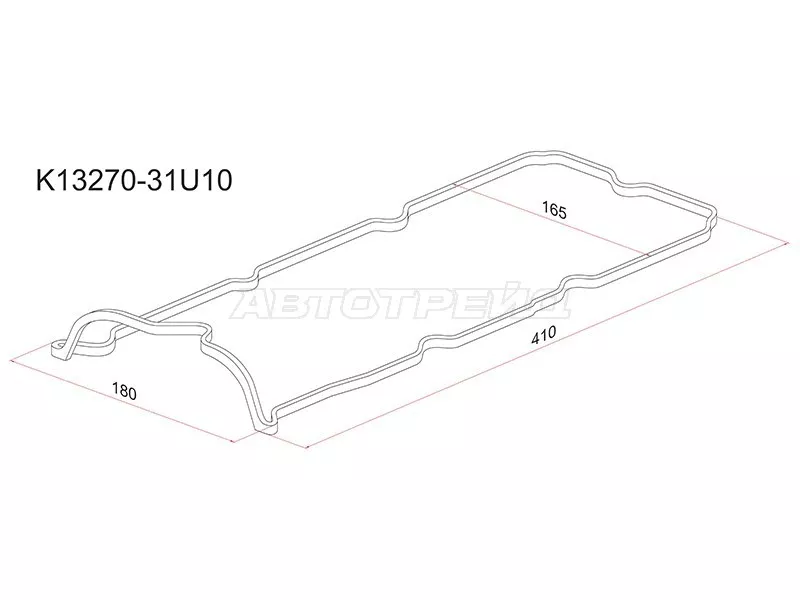 Прокладка клапанной крышки LH NS VQ20/VQ25/VQ30DE 94-98 - Артикул K1327031U10 - Производитель Sat - Фото, Отзывы, Цены 