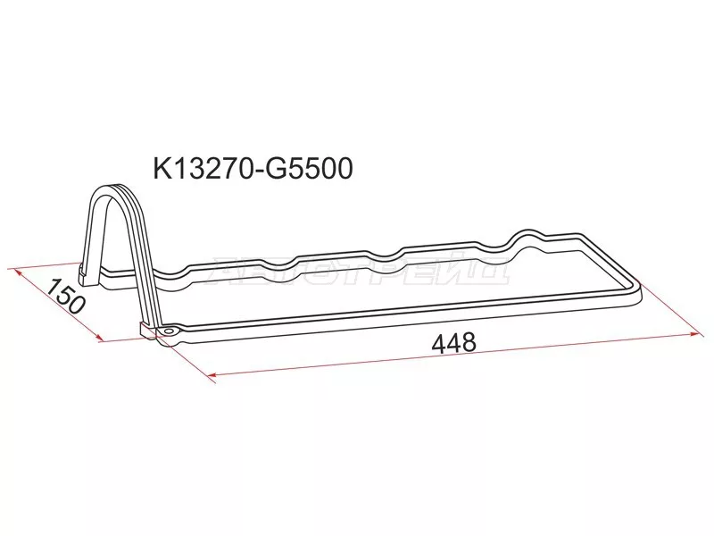 Прокладка клапанной крышки NS LD20+T, C22/C23 - Артикул K13270G5500 - Производитель Sat - Фото, Отзывы, Цены 
