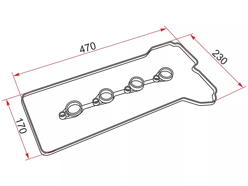 Прокладка клапанной крышки HYUNDAI/KIA SOLARIS/RIO - Артикул K224412B002 - Производитель Sat - Фото, Отзывы, Цены 